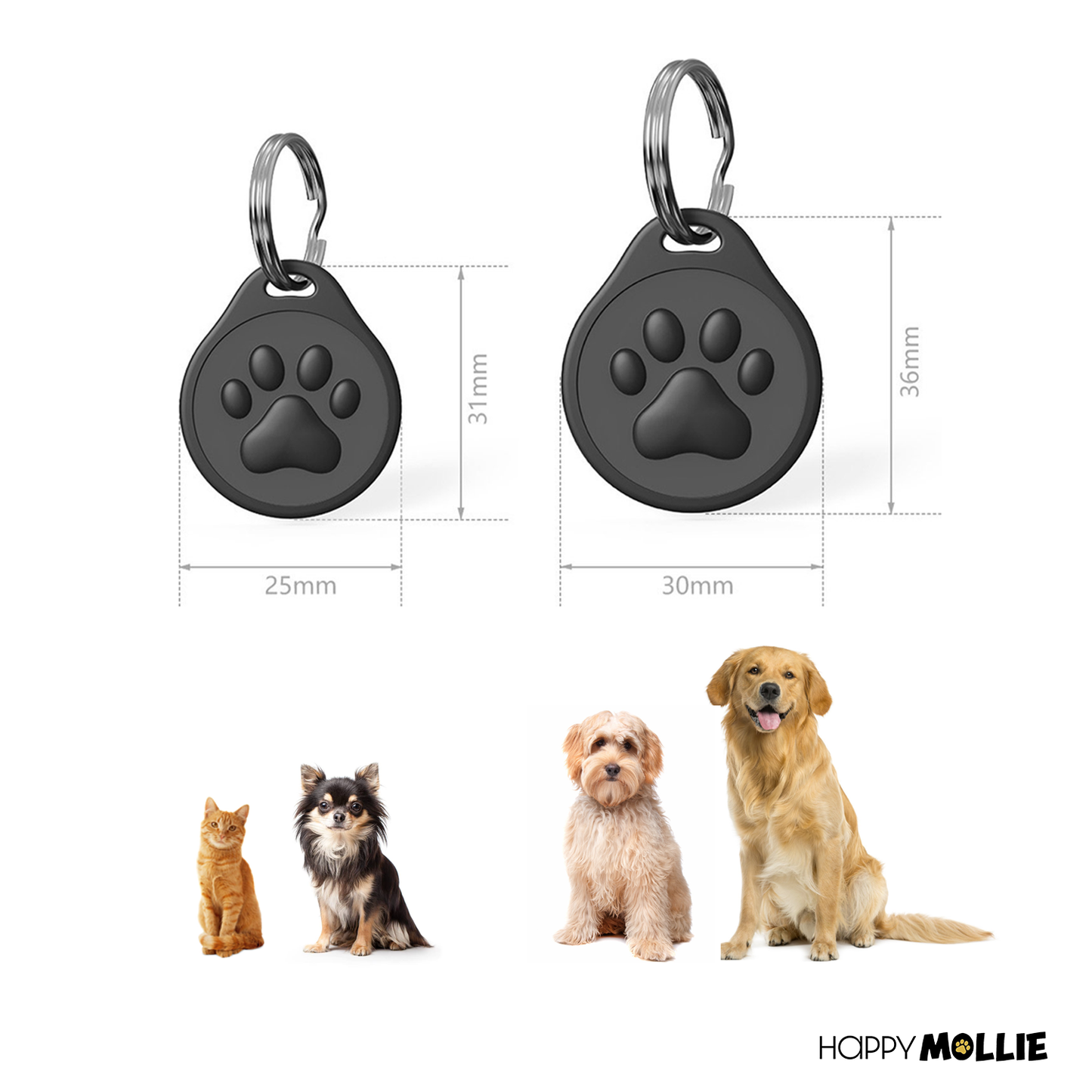 Mollie's QR ID-Tag - meerdere kleuren