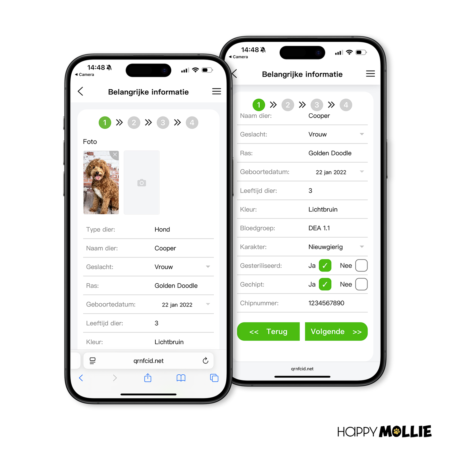 Mollie's QR ID-Tag - meerdere kleuren
