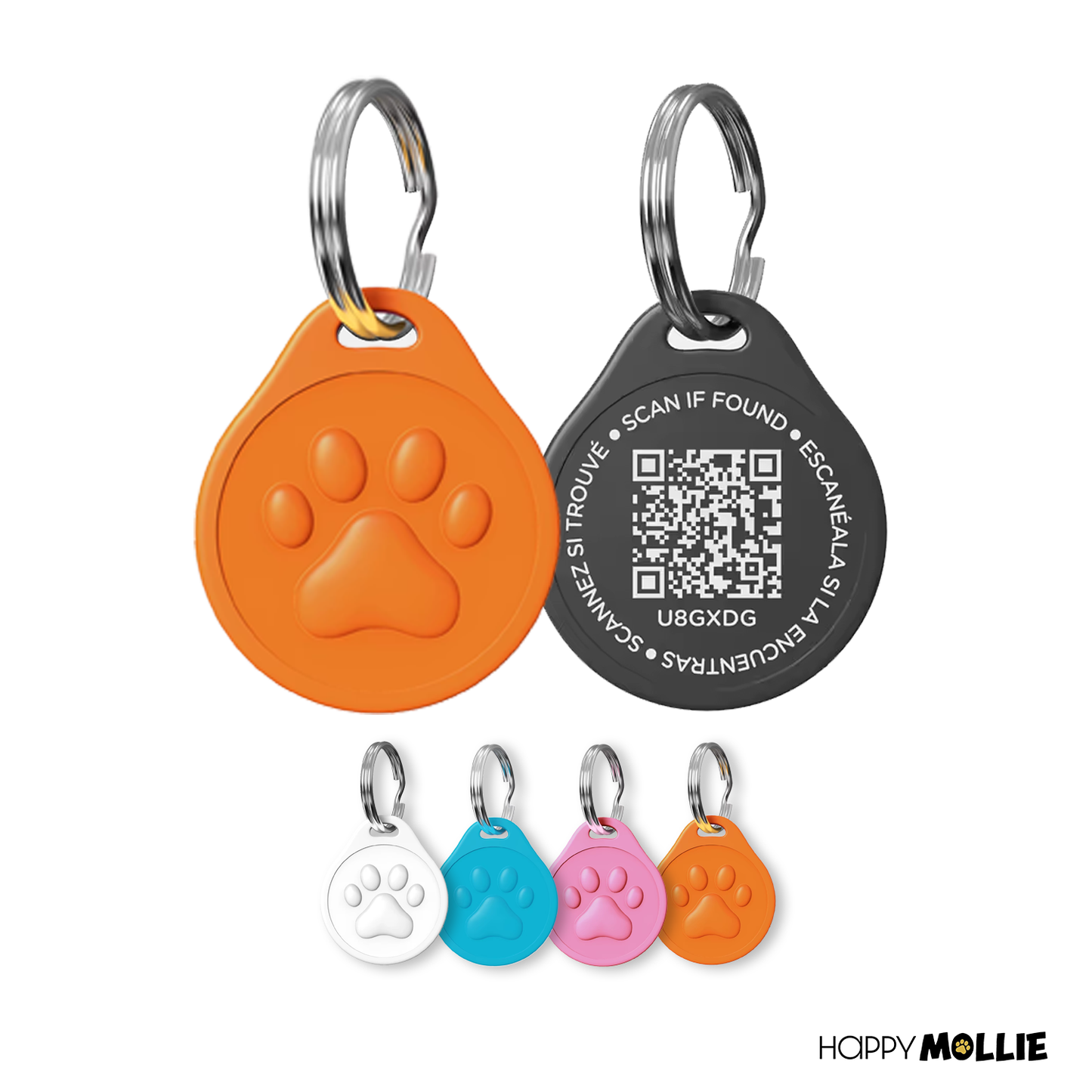 Mollie's QR ID-Tag - meerdere kleuren