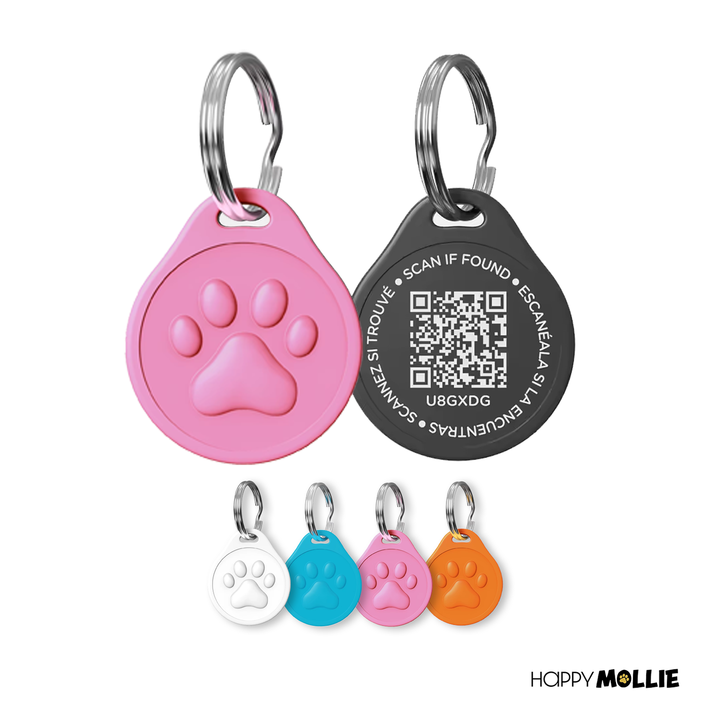 Mollie's QR ID-Tag - meerdere kleuren