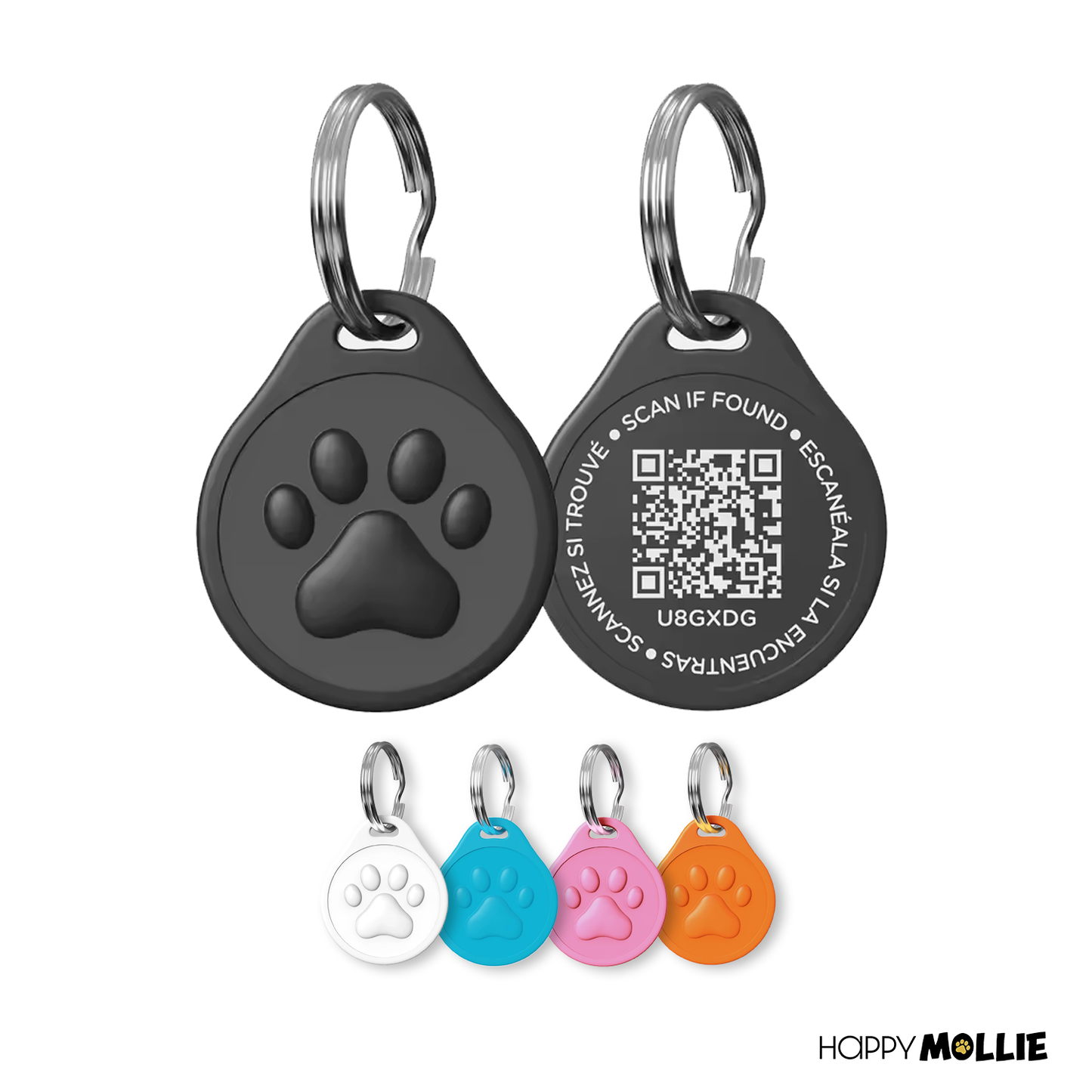 Mollie's QR ID-Tag - meerdere kleuren