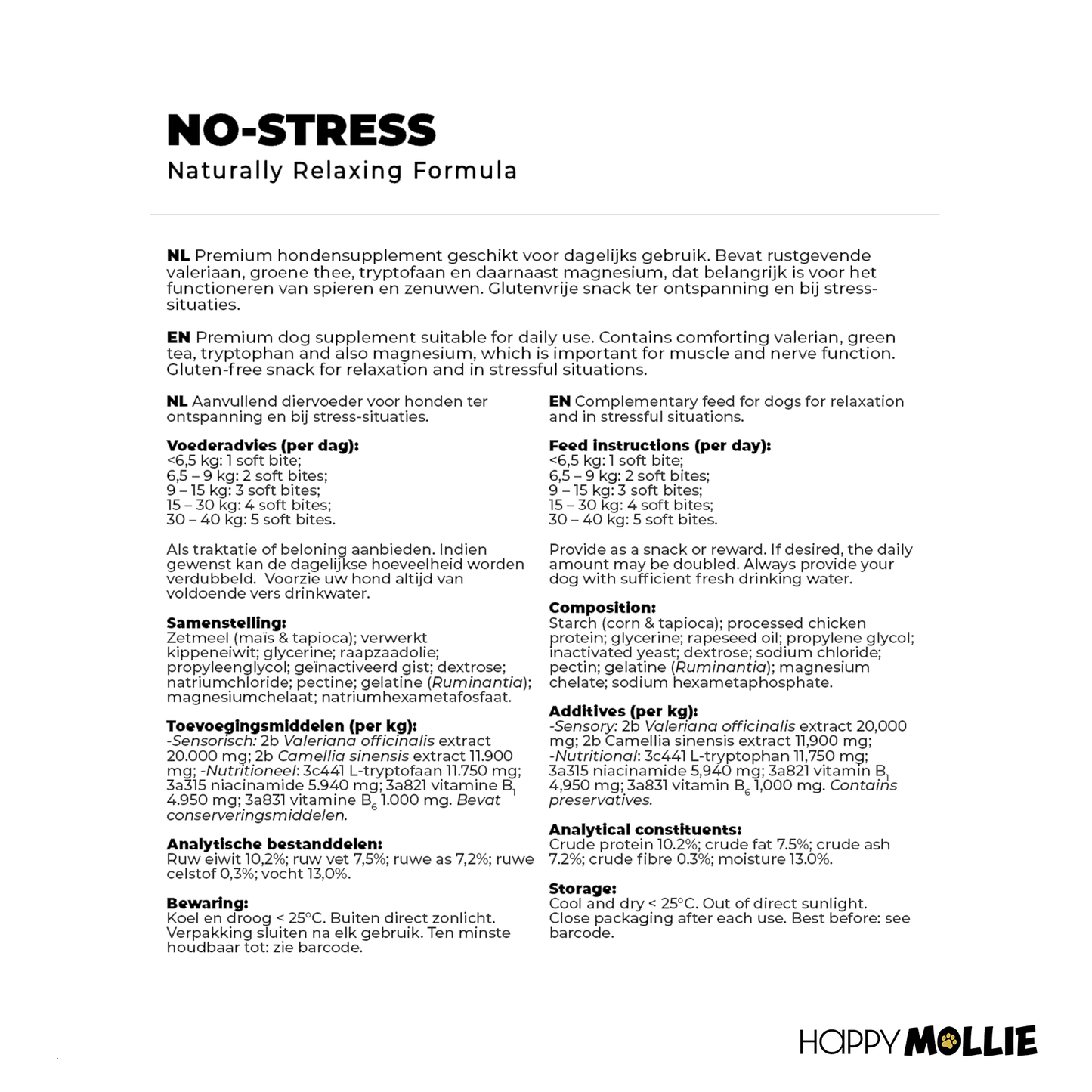Mollie's No-Stress 60 soft-bites