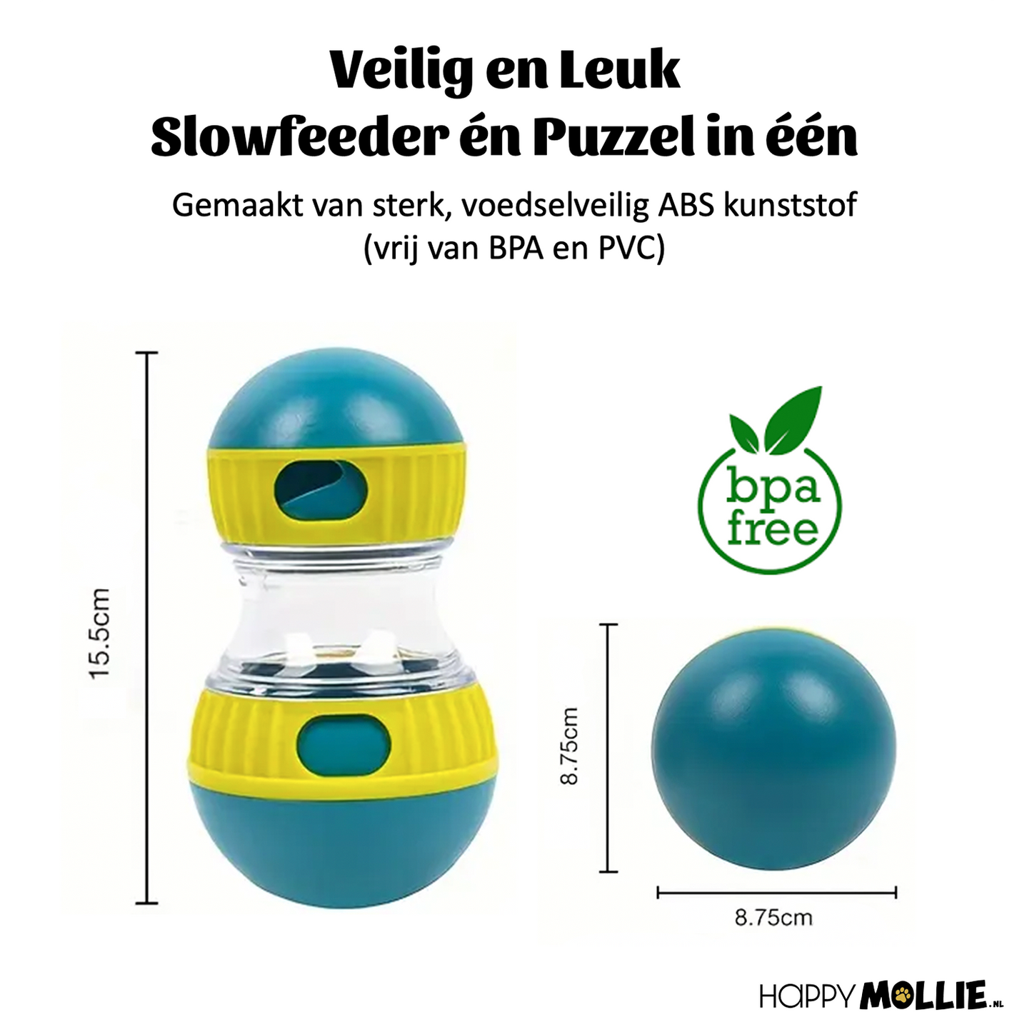 Slowfeeder en beloningsspeeltje, 2-in-1