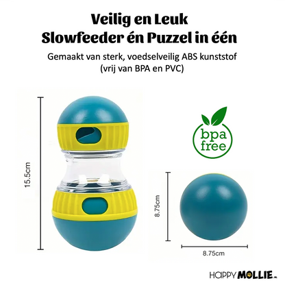 Slowfeeder en beloningsspeeltje, 2-in-1
